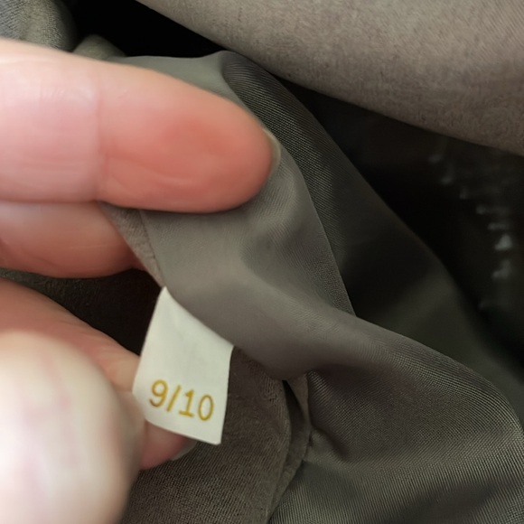 VINTAGE Y2K Marcona Chamois Jacket Olive Green Perforated Seams Size L - Picture 8 of 13